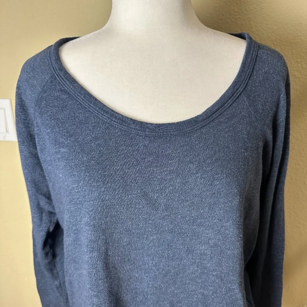 JAMES PERSE Size 3 / Large Dusty Blue Thin Sweatshirt / Sweater French Terry - Image 3