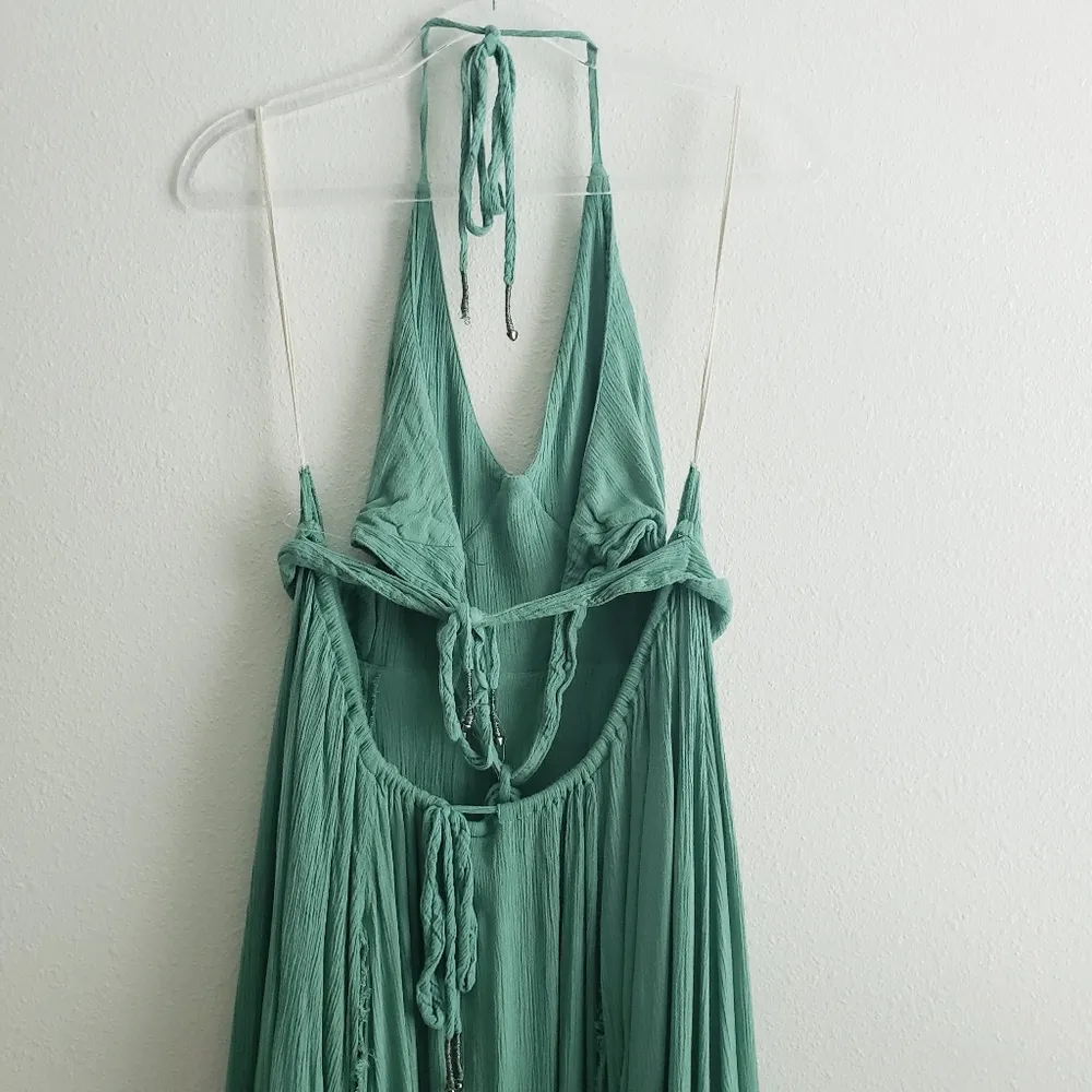 Free People Lille Maxi Slit Green Maxi Dressed - Image 7