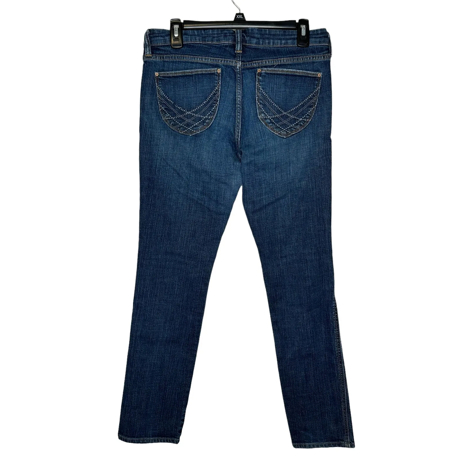 Old Navy Women's Jeans Classic Rise‎ Mid-Rise Skinny Leg Mid- Wash Denim Blue 8 - Image 10