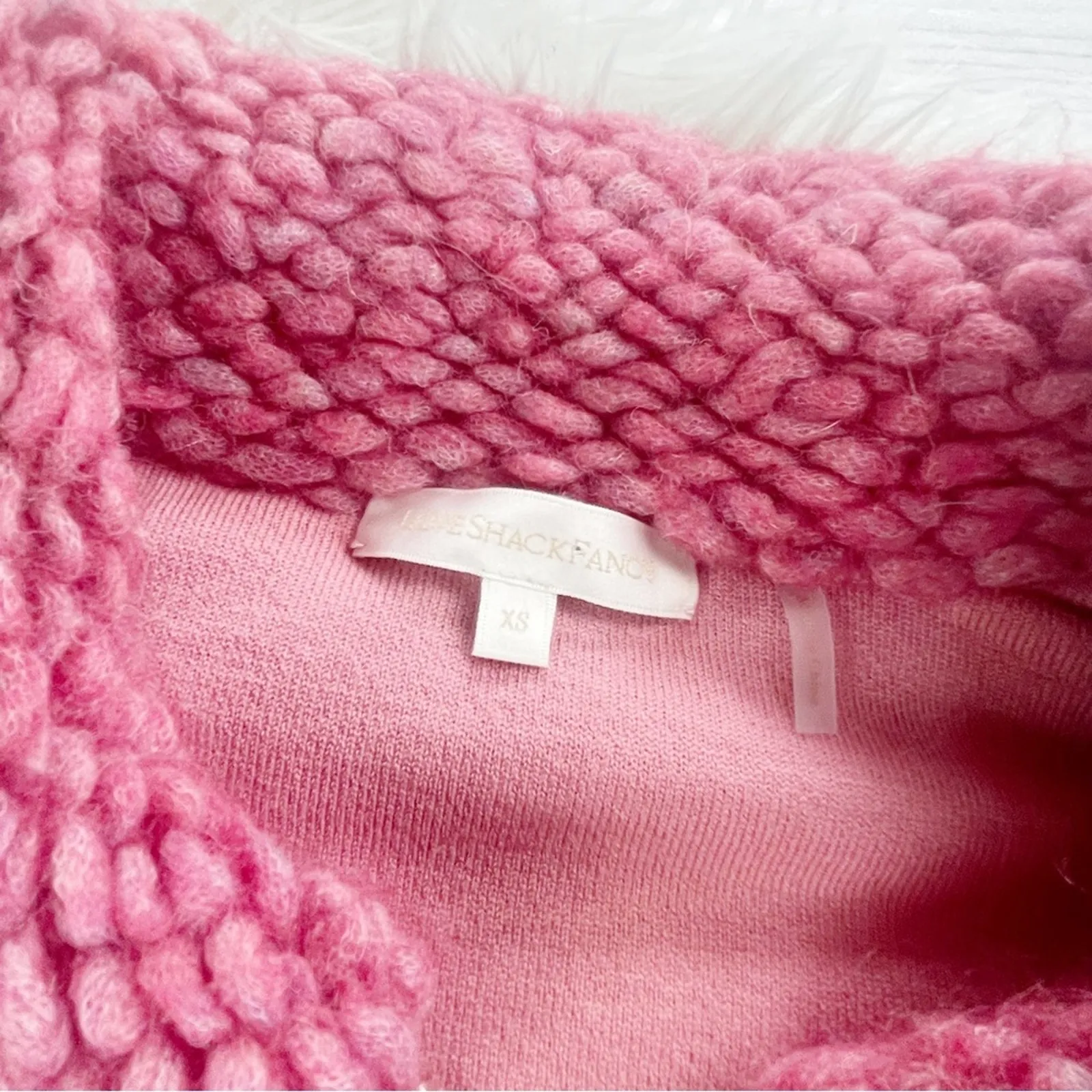 🆕 Loveshackfancy Almeria Sweater‎ Jacket Love Shack Fancy in Pink Size XS - Image 4