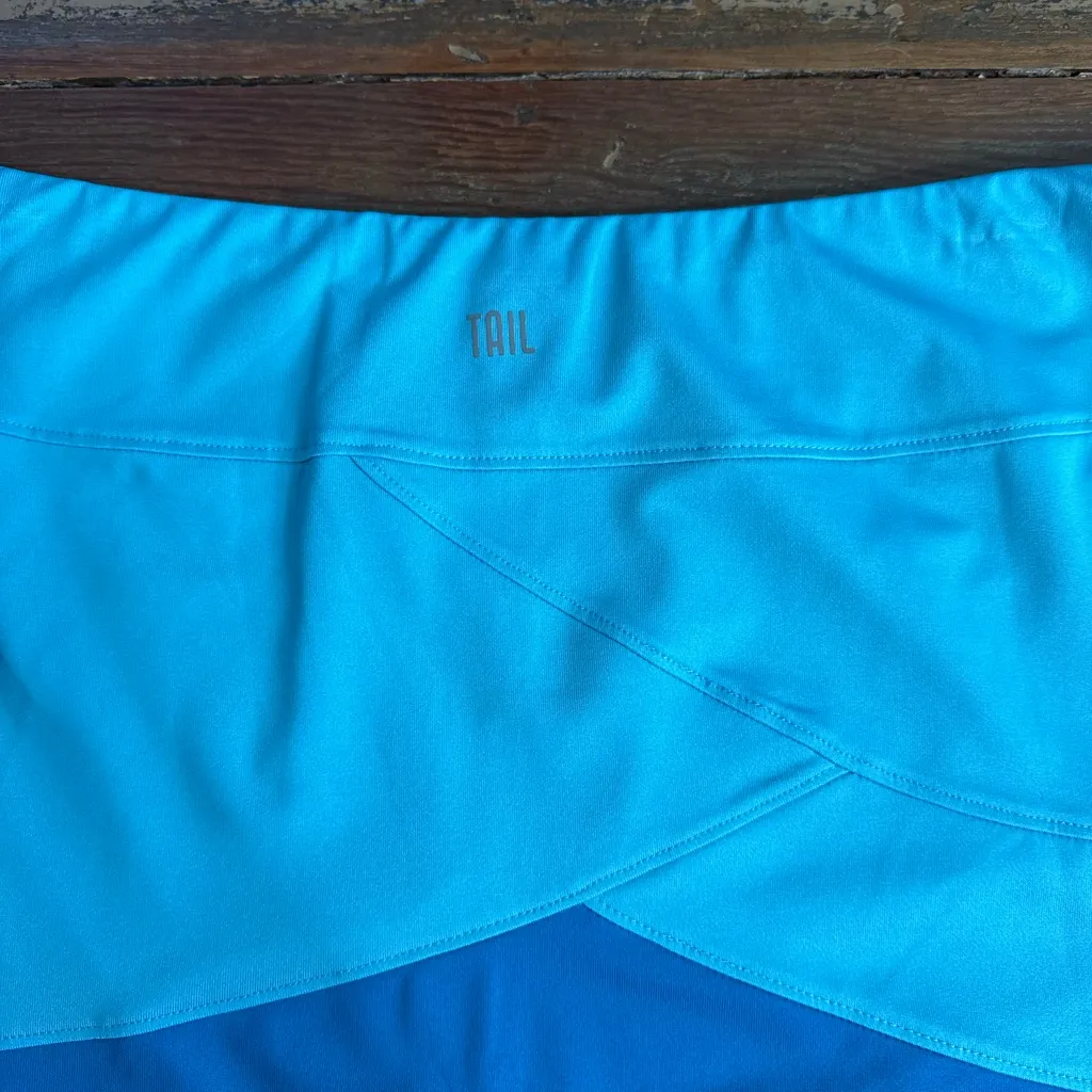Tail Caribbean Blues Colorblock Athletic Golf/Tennis Skort ~ Size XL 💚🍄 Blue - Image 6