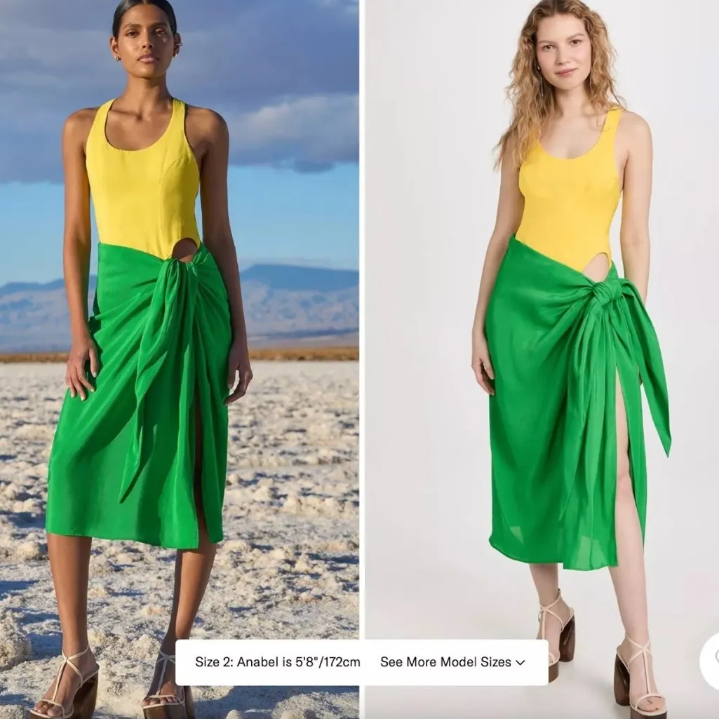 Rosie Assoulin Sarong Dress‎ 2 Yellow - Image 2