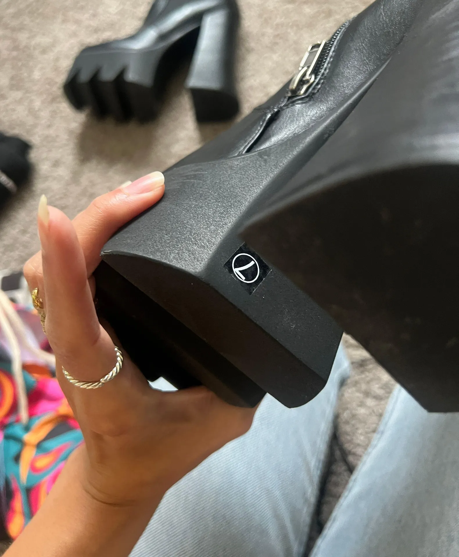 Lamoda Leather Platform Boots  - Image 6