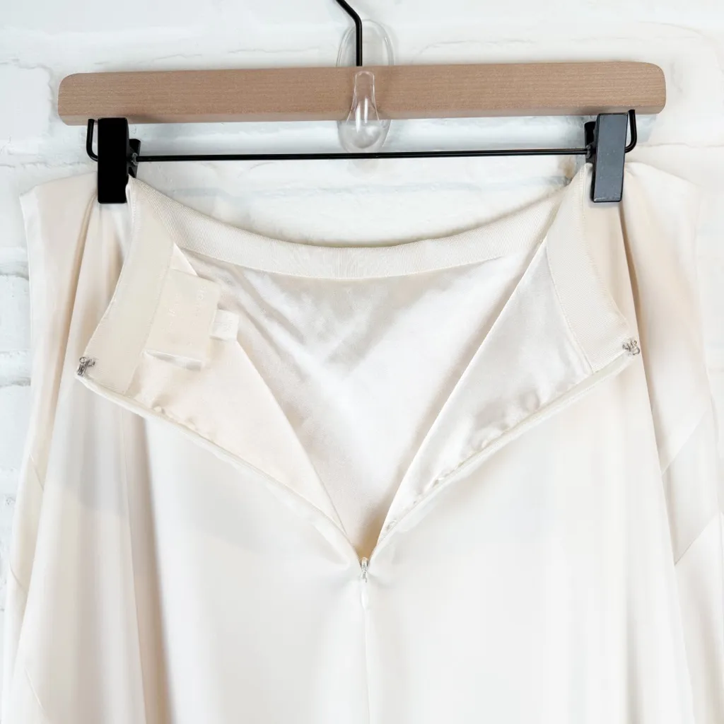 Ann Taylor Kate Hudson Entrance Skirt Ivory A-line Maxi Satin NWT Size 10 - Image 7