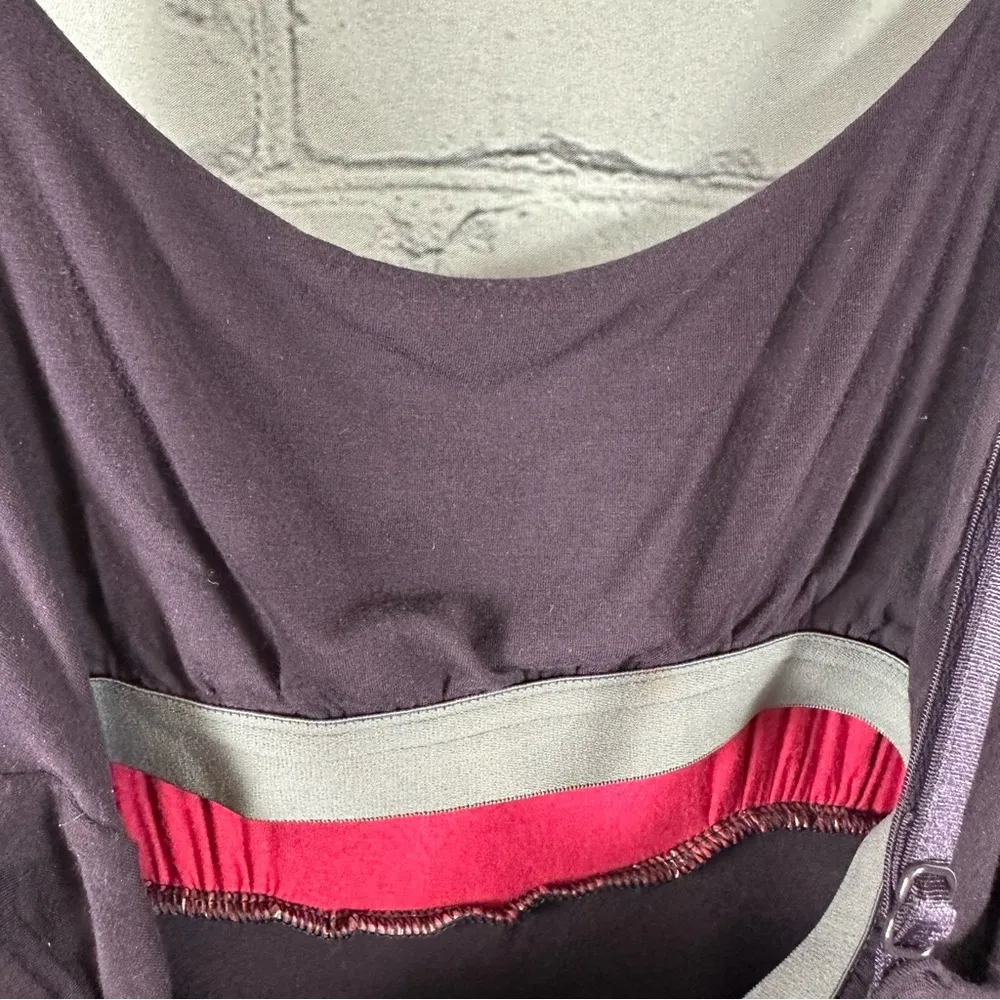 Athleta Kindred Cami Tank Dress Shelf Bra Adjustable Straps Stretch Maroon M - Image 8