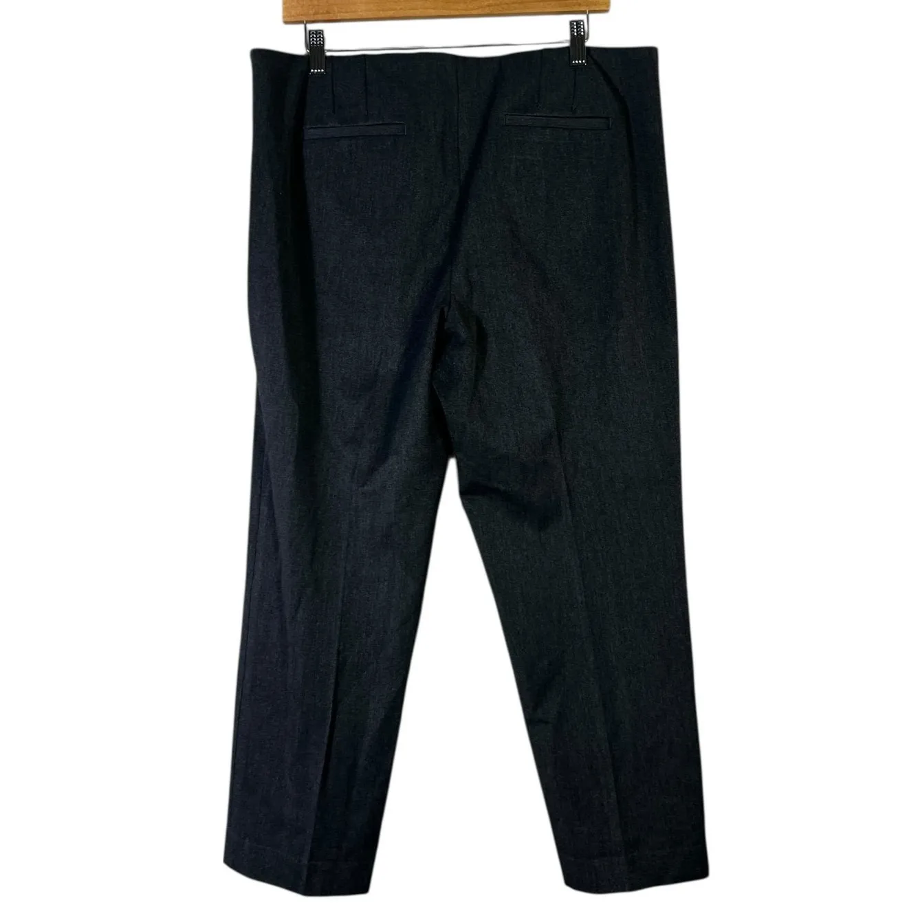 Talbots Cropped Career Pants Womens 16P Gray Tailored Corpcore Classic Work - Image 6