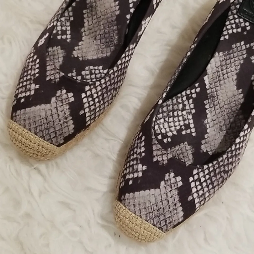 💕TORY BURCH💕 Heather Snakeskin Wedge Espadrilles - Image 5