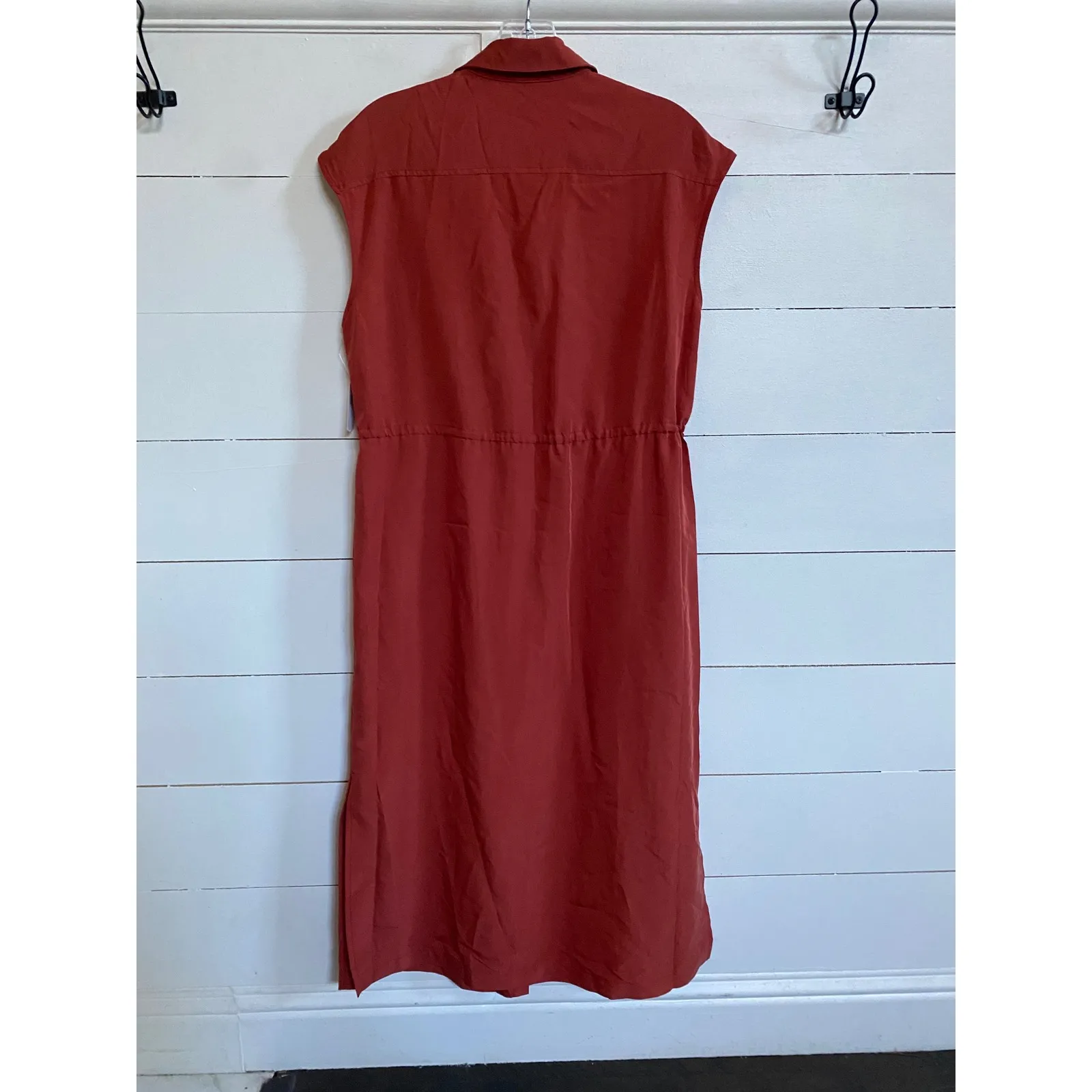 Old Navy Short Sleeve Double Pocket Bronzed Amber Waist Defined Dress - XS NWT - Image 6