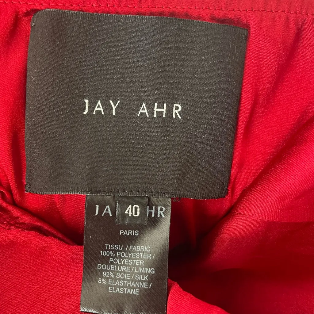 Jay AHR Off The Shoulder Formal Mini‎ Dress Red Size 4 - Image 5