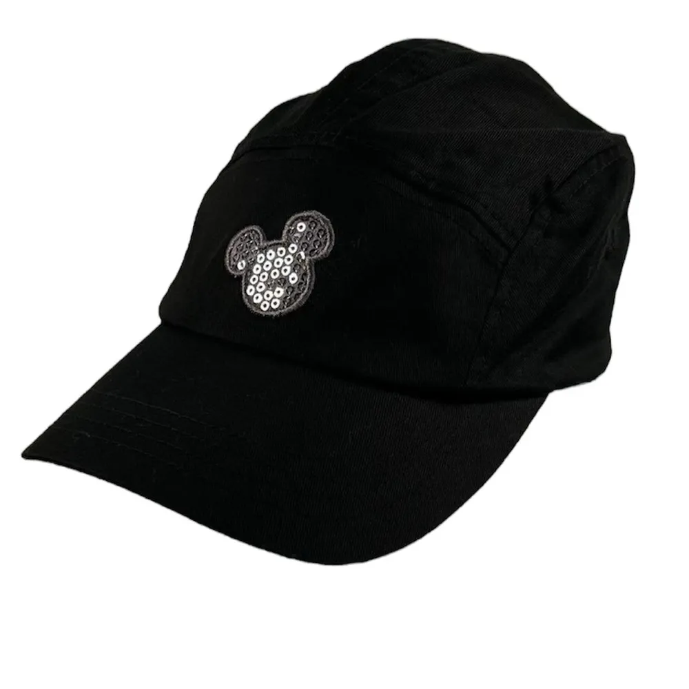 Disney Parks Mickey Sequin Hat, Black, Adjustable - Image 2