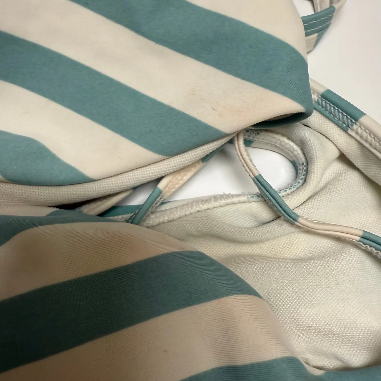 Eidon Womens Bikini Size M/L Blue White‎ Stripe - Image 2