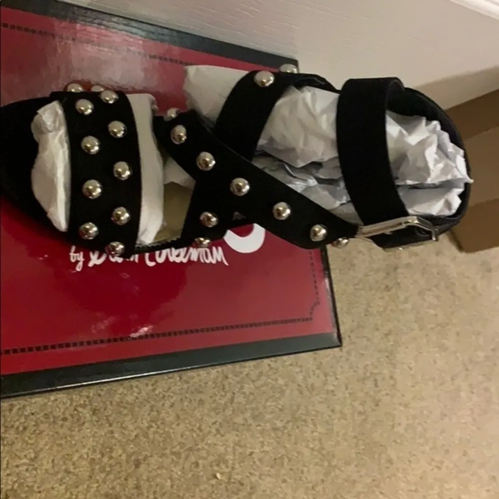 HP NEW Ophelia Black Circus Sam Edelman Studded 6 - Image 14