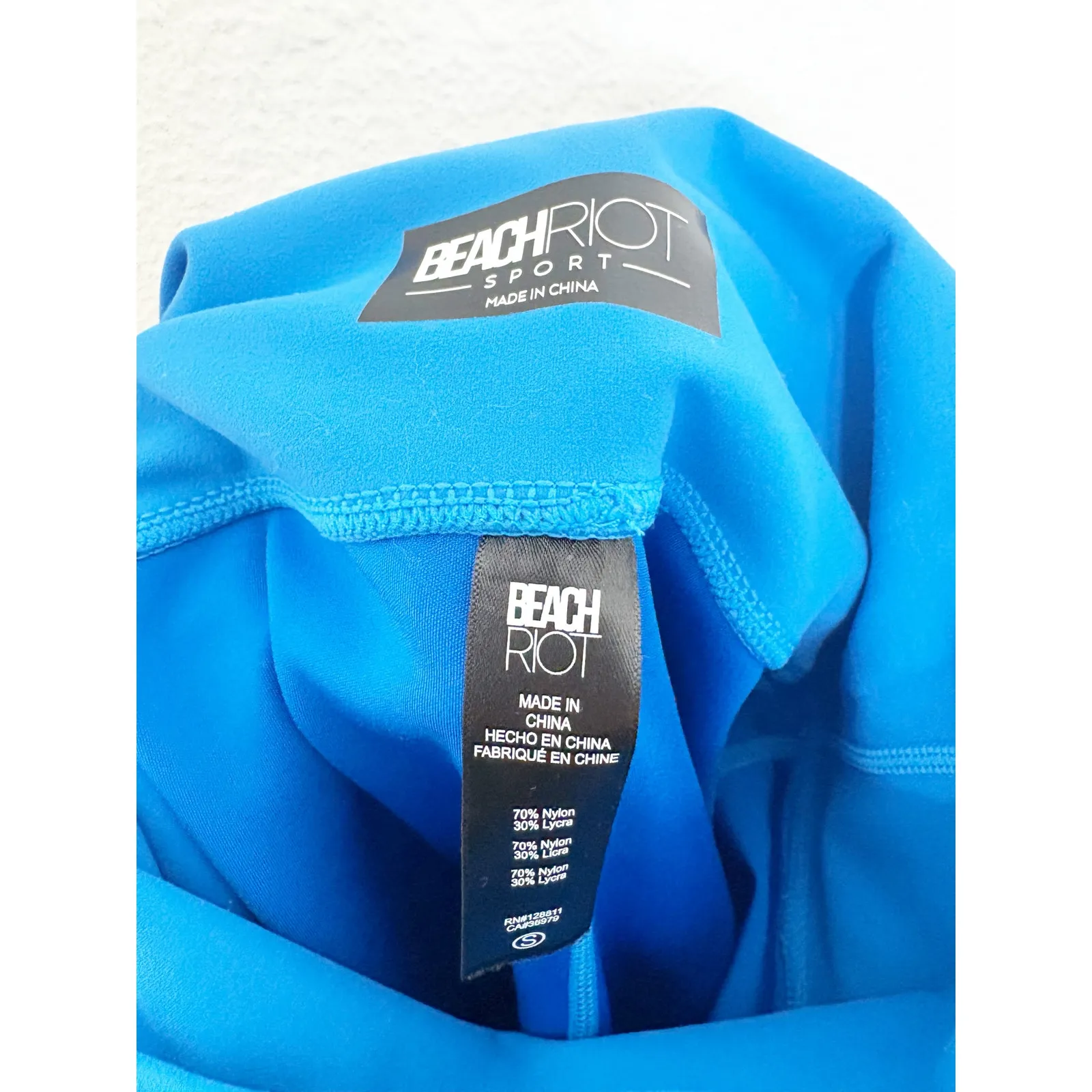 Beach Riot Rio Leggings Size Small Orchid Color Block Stretch Workout - Image 6