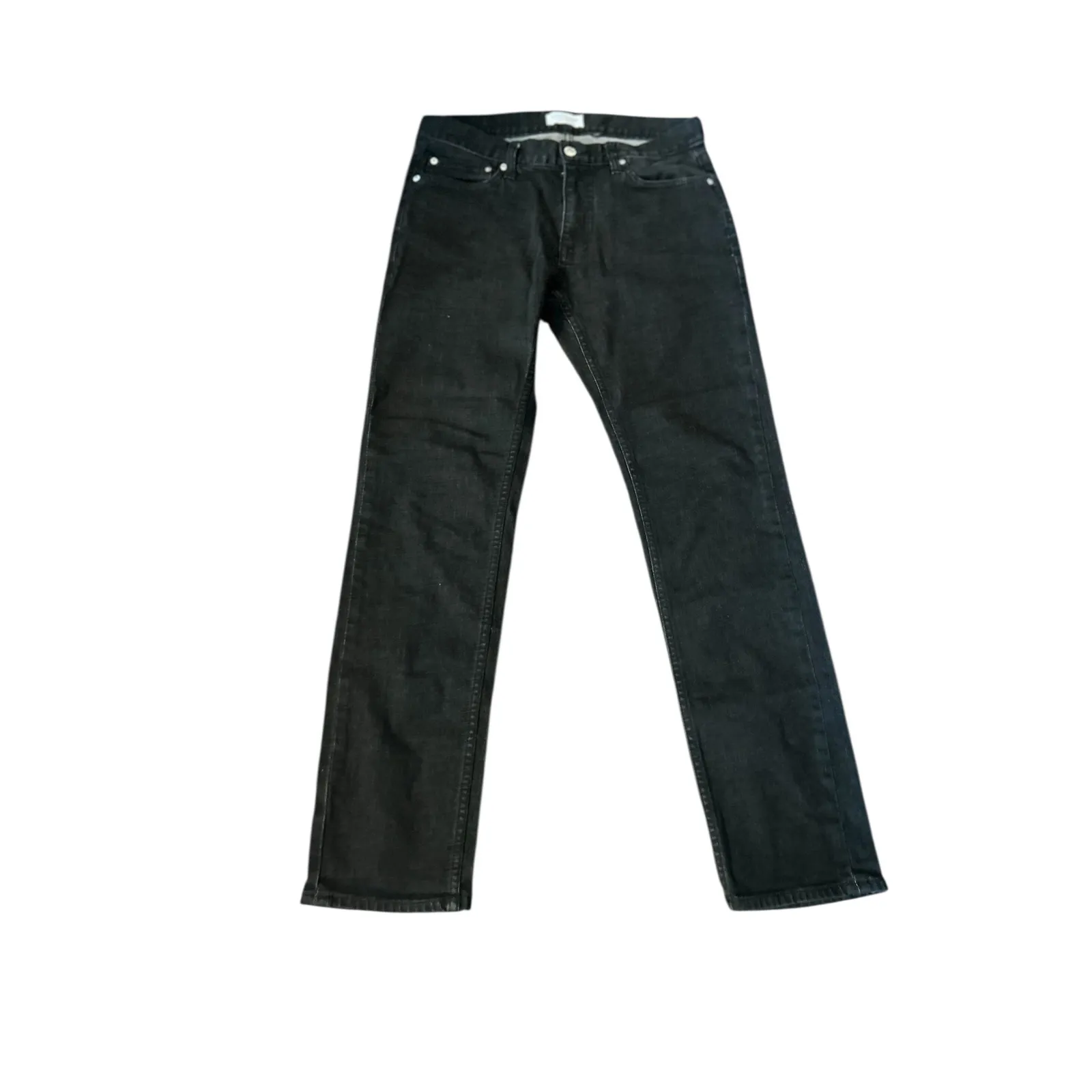 FIVE FOUR Los Angeles Black Denim Straight Leg Jeans Women's Size 31 - Image 7