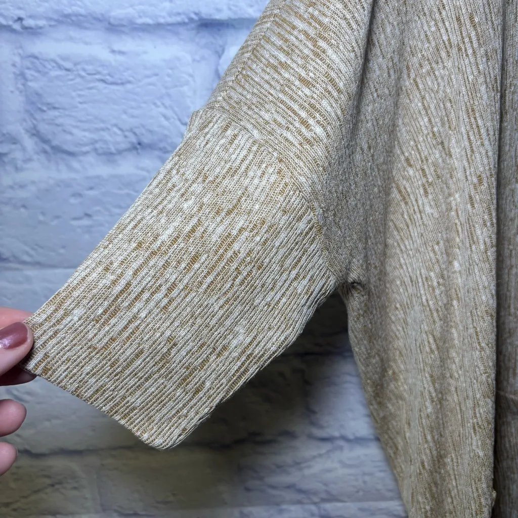 J Jill Pure Jill Sweater Womens Small Petite Oatmeal Linen Cotton Cardigan NWT Tan Size undefined - Image 5