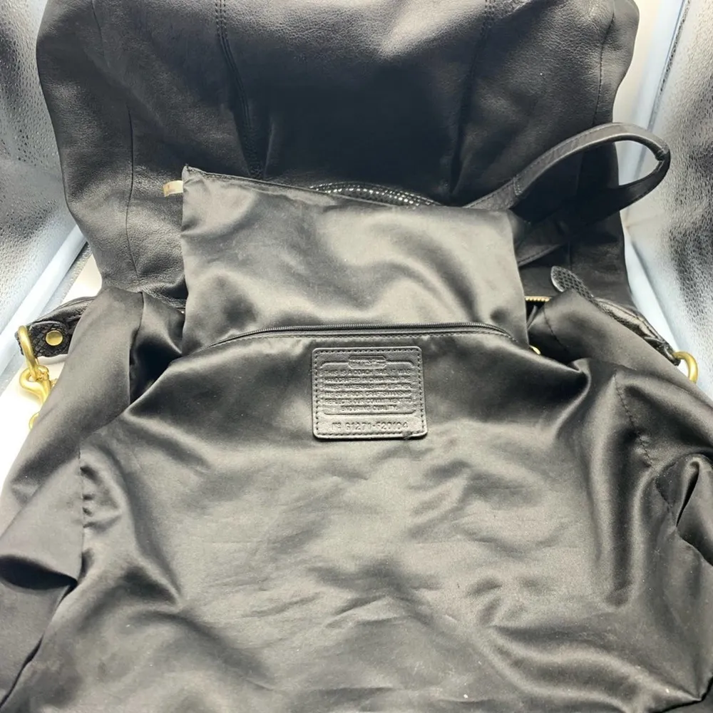 COACH Ashley black leather satchel - Image 14