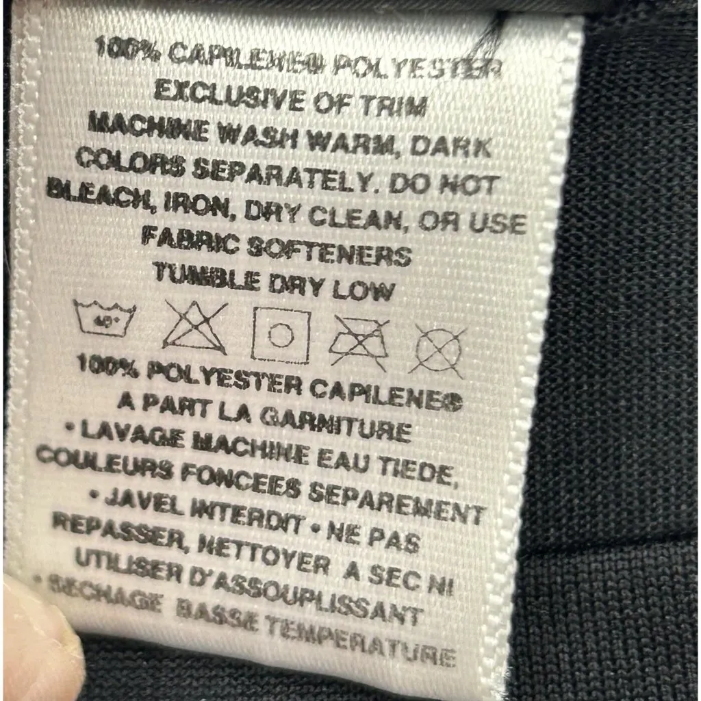 Patagonia Capilene Shirt Womens Medium Black Lightweight Base Layer Long Sleeve - Image 6