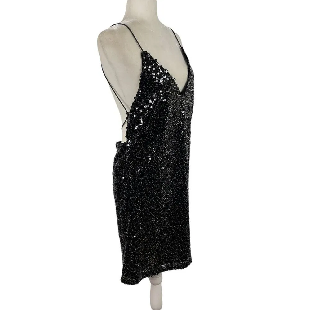 NWT Lulus Force of Fashion Black Backless Sequin Dress - Image 11