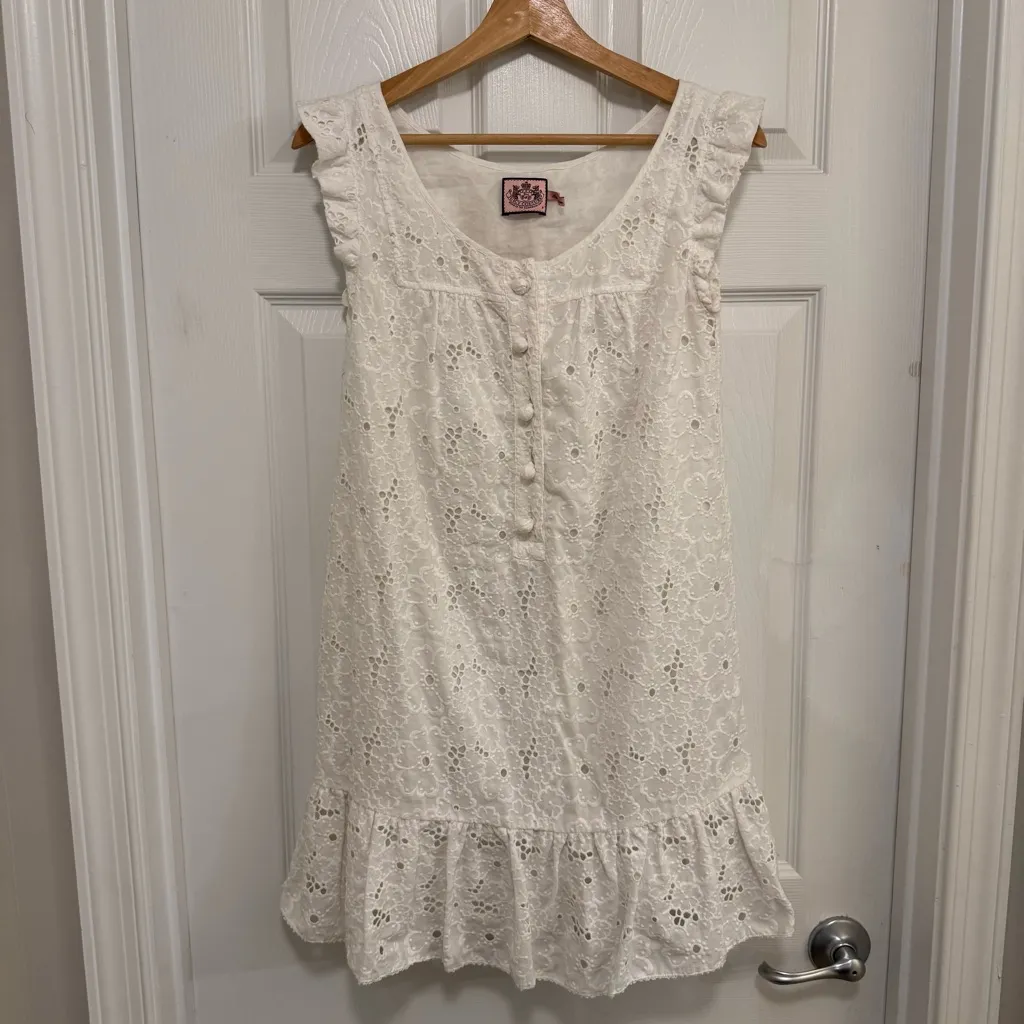 Like New Vintage Juicy Couture Eyelet Dress - Image 2