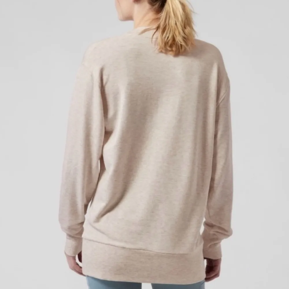 Athleta Purana V-Neck Wrap Sweatshirt size M - Image 3