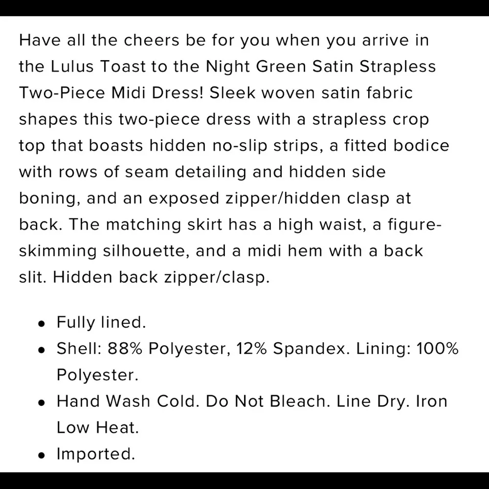 Lulus ❤️HOST PICK❤️NWT  green satin dress set. - Image 5