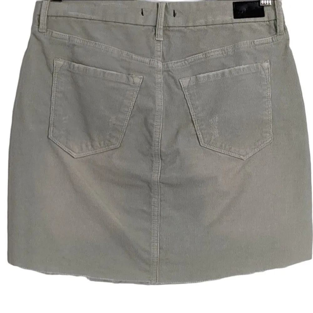 Dear John Khaki Corduroy Mini Skirt Size 24 Khaki Corduroy Skirt - Image 3