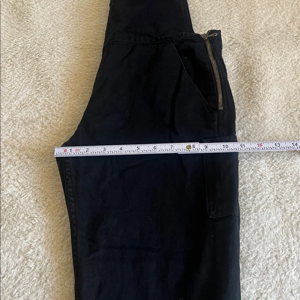 Rag & Bone Jean Denim‎ Overalls Coal Black Small - Image 8