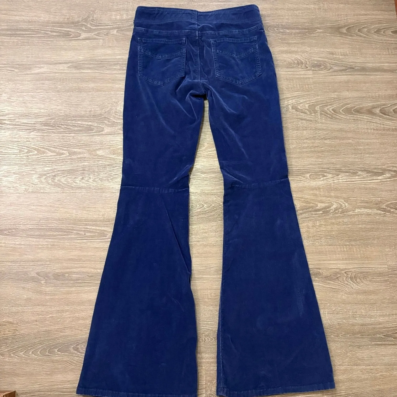 We The Free Blue Corduroy Flare Pants Size 29 High Rise Bell Bottoms - Image 4