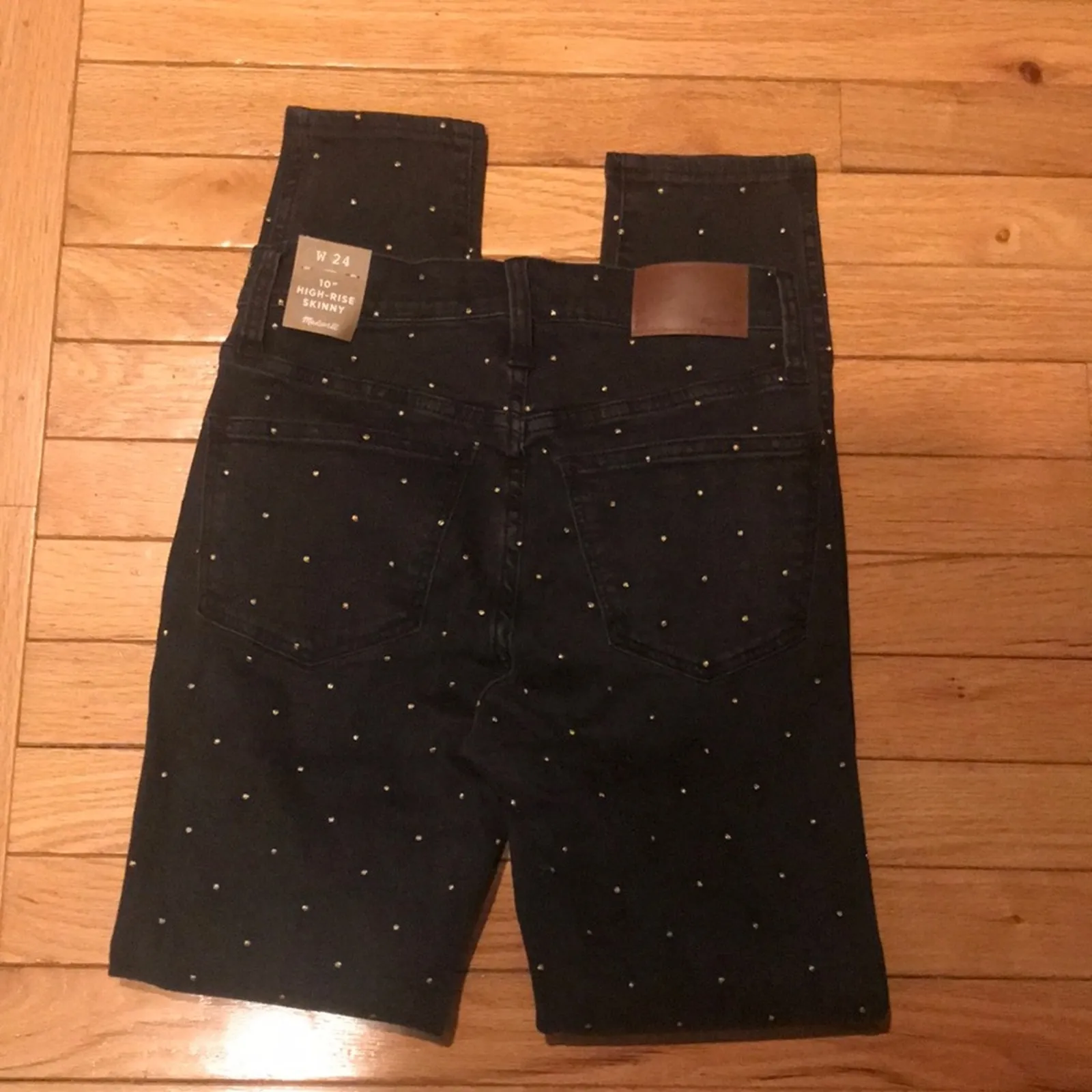 Madewell 10” high rise skinny dark jeans 24 - Image 8