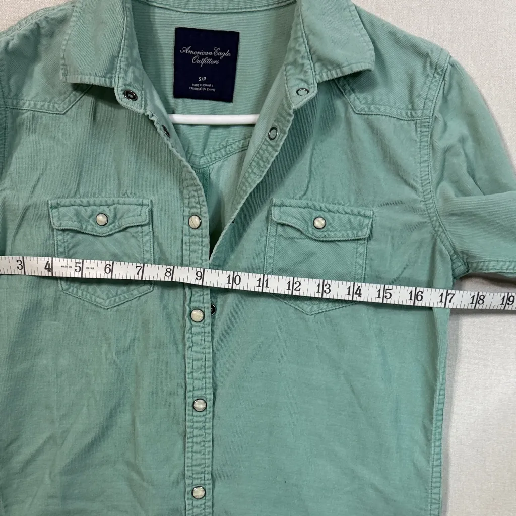 American Eagle Outfitters Mint Green Shirt - Image 5