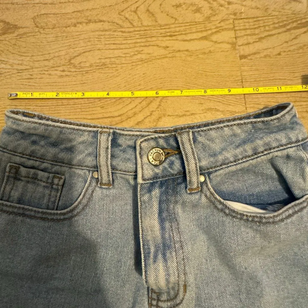 Pacsun blue mom shorts size 22 xs  High waisted short shorts. - Image 3