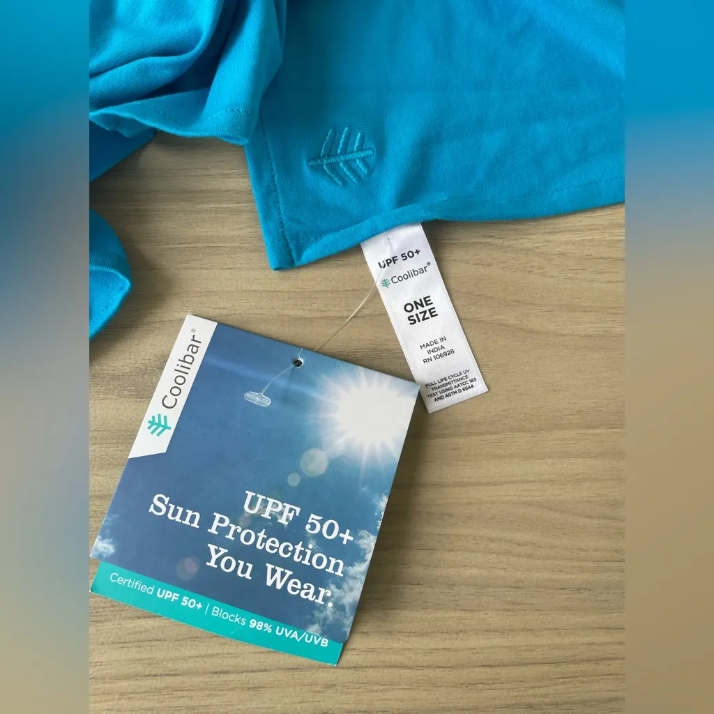 Coolibar Turquoise Sun Protection Apparel Blue - Image 6