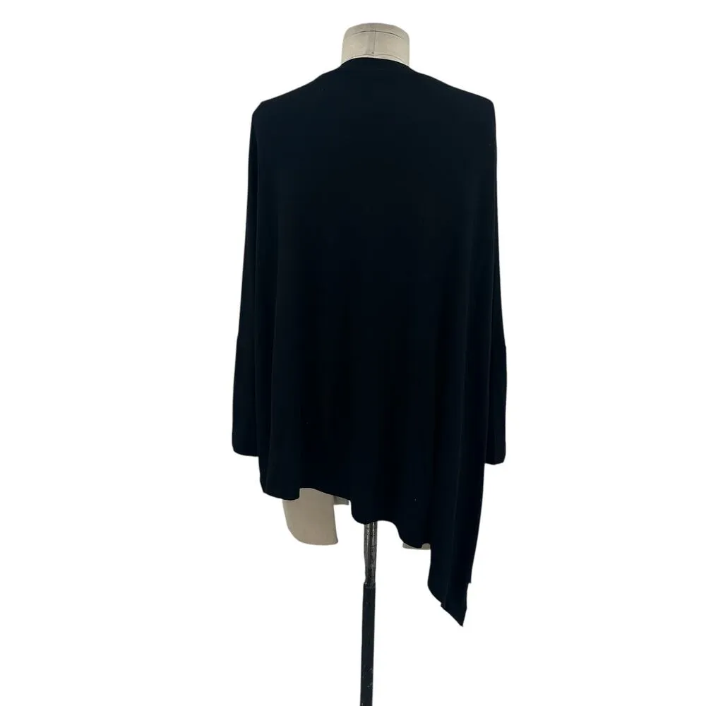 Sweaty Betty Mellow Asymmetric T-shirt Tee Split Hem Jersey Black Size Large - Image 8