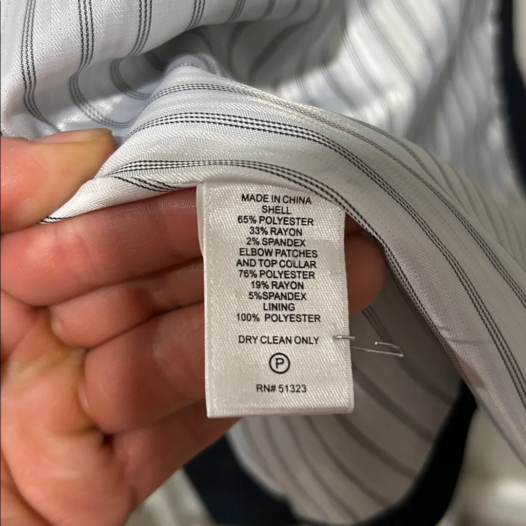 $255 1.STATE Women's Blue Wild One Panel Plaid One-Button Jacket Blazer Size 6 - Image 12