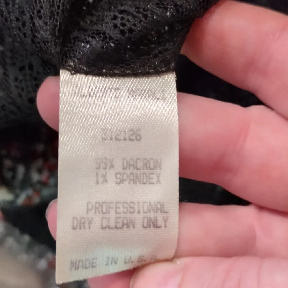 Alberto Makalo Red Plaid Vintage Tweed Blazer Size 4 - Image 5