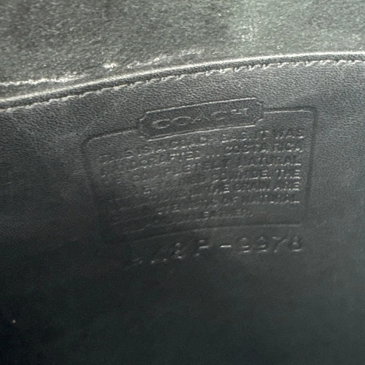 Vintage Coach Black Leather Side Pack Crossbody Bag Brass Turnlock 9978 - Image 7