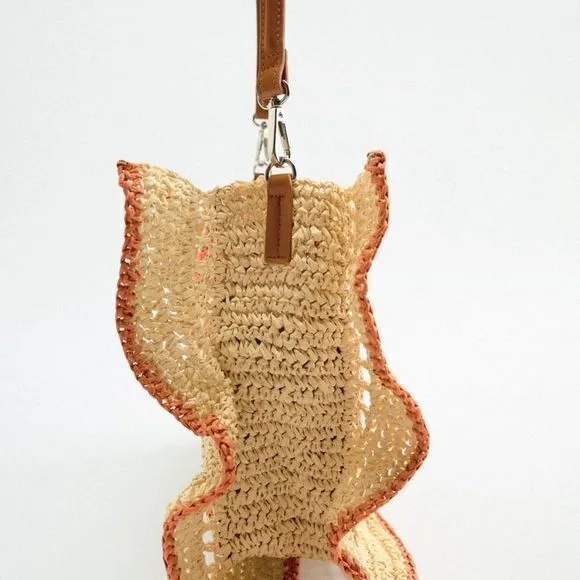 NEW ZARA‎ HAND BAG-RUCKSACK MULTICOLOR SHOULDER BAG STRAP 11.1 x 12.8 x 3.5” - Image 6