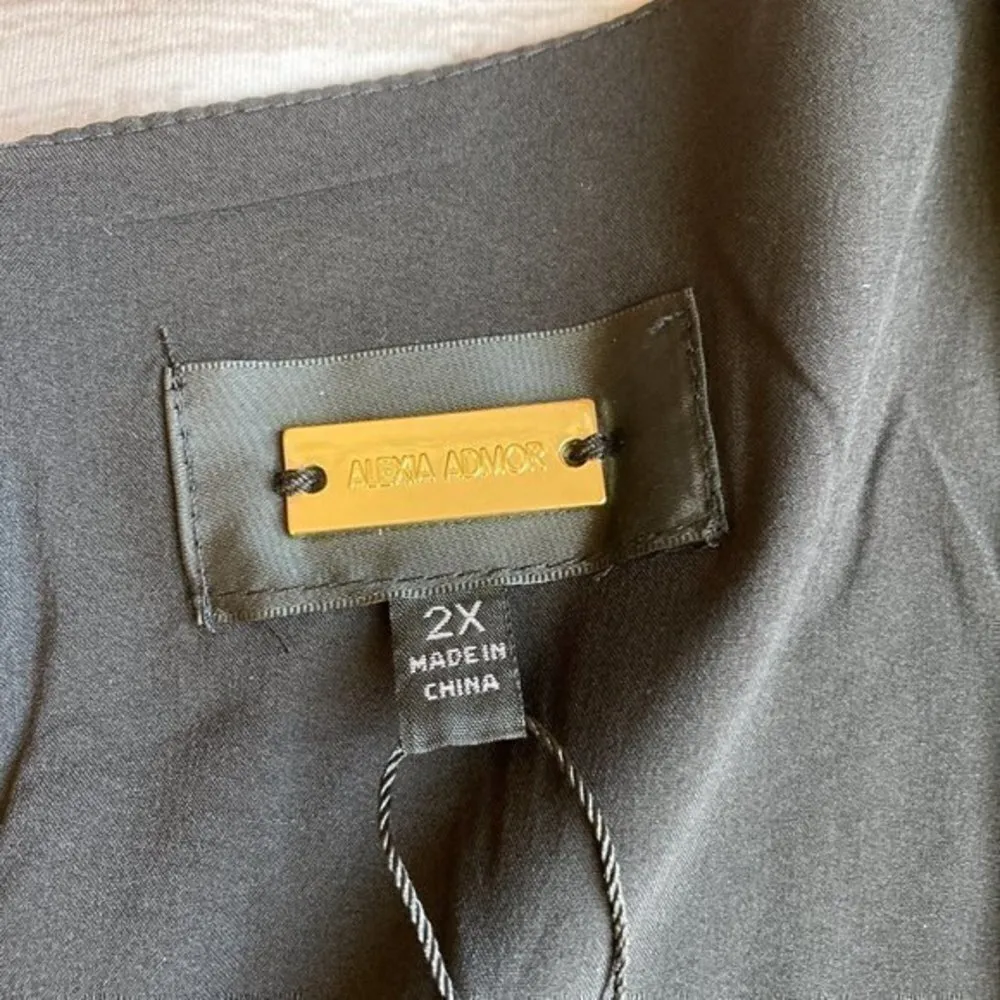 Alexia Admor Gracie Sweetheart Black Midi Dress Plus Size 2X NWT - Image 4