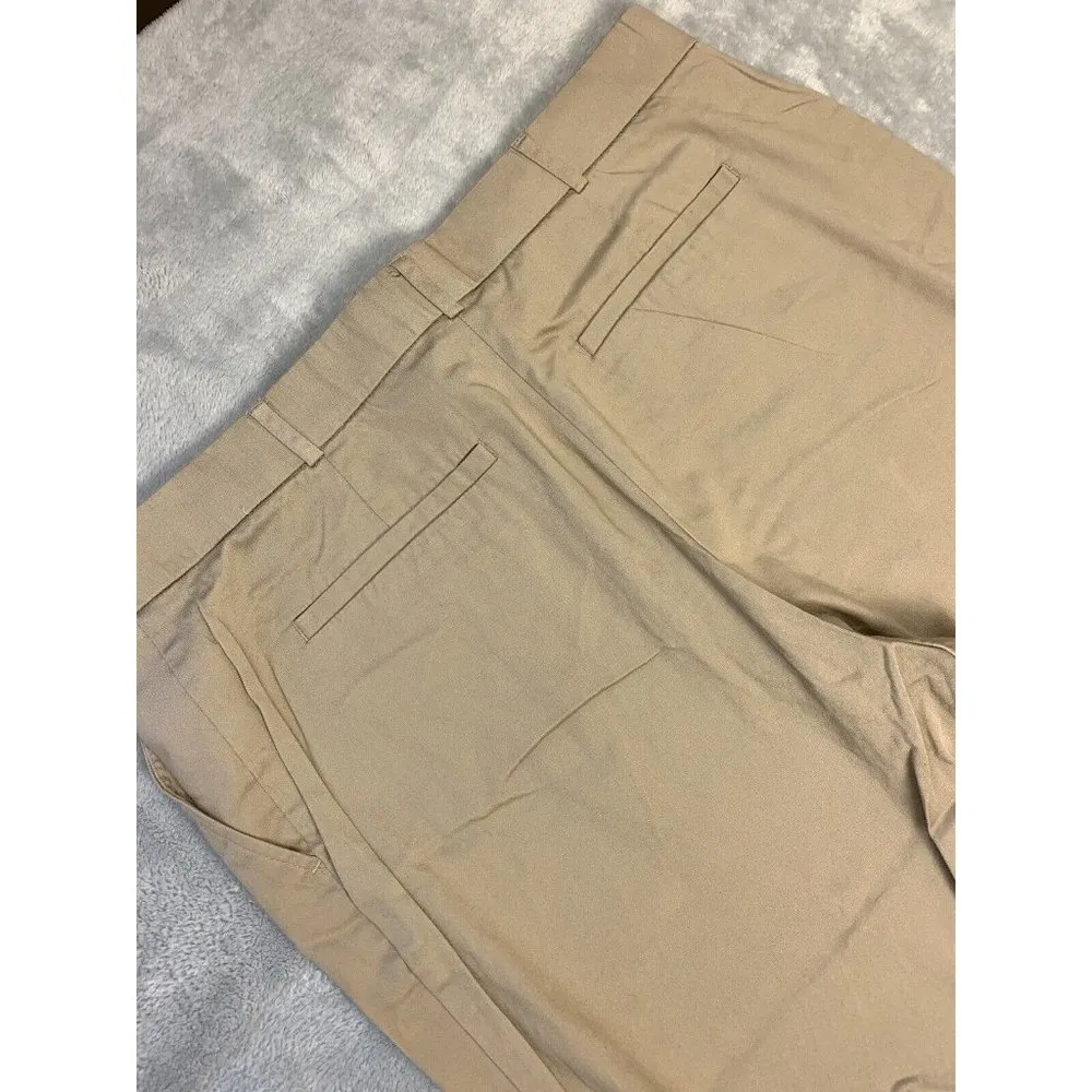 NWOT George Ankle Dress Pants Beige Sz 16W Flat Front Zip Pockets THINK SLIM - Image 9