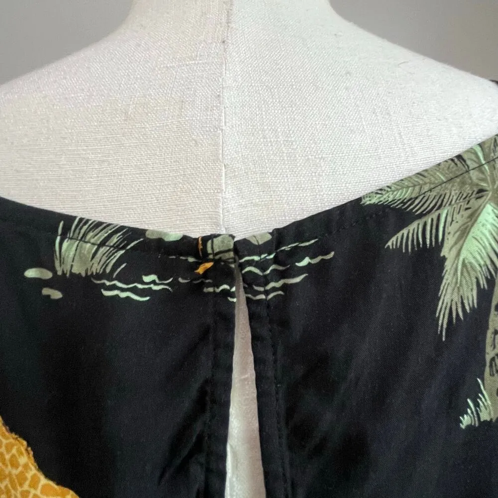 OLD NAVY Black Safari Animal Print Scenic Cami Tunic Tank Size XXL - Image 7