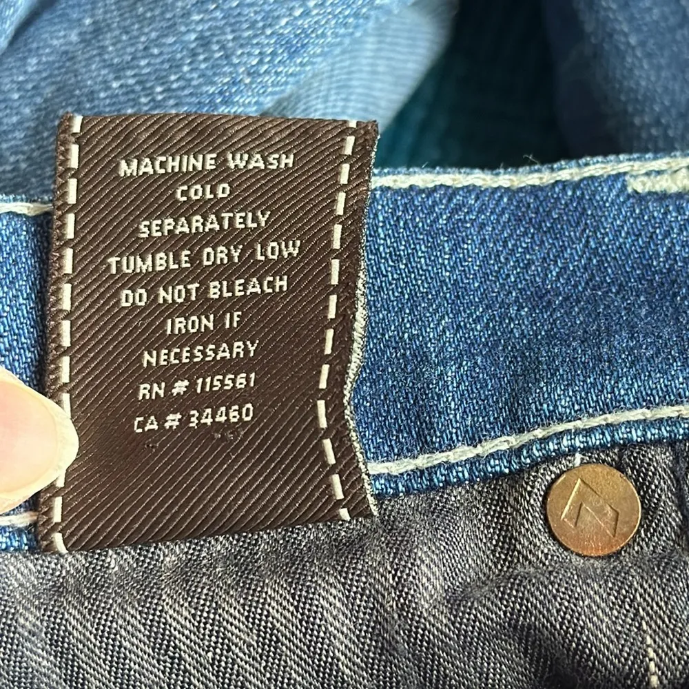 7 for all mankind Medium Wash Bootcut Distressed Jeans 26 - Image 11