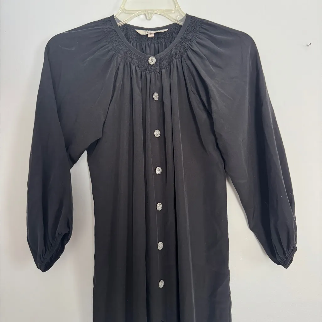 Tucker Silk Black Button - Image 2