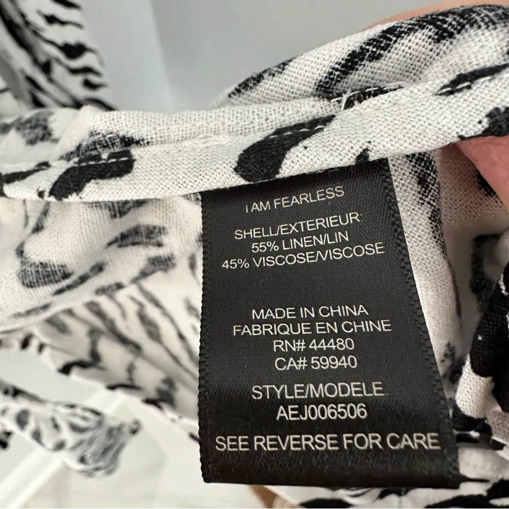 AFRM Black and White Zebra Print Blazer - Image 6