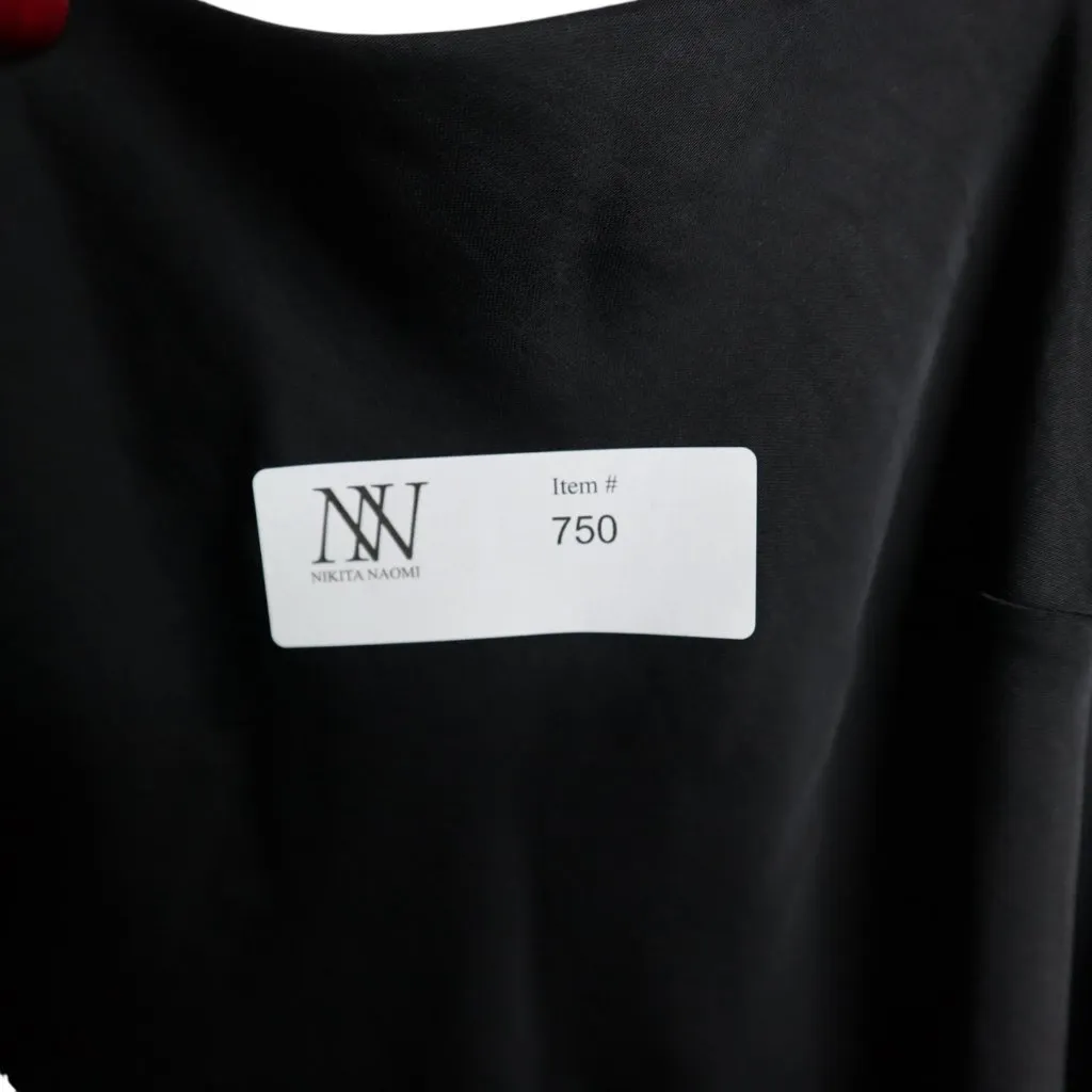 #750 A New Day Women’s Small Black Silk Midi  Dress, NWT - Image 6