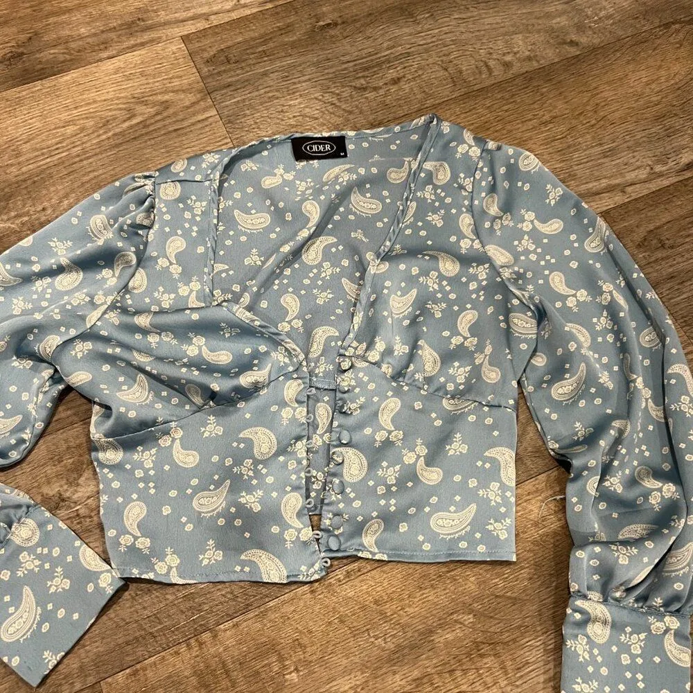 Cider medium blue blouse - Image 3