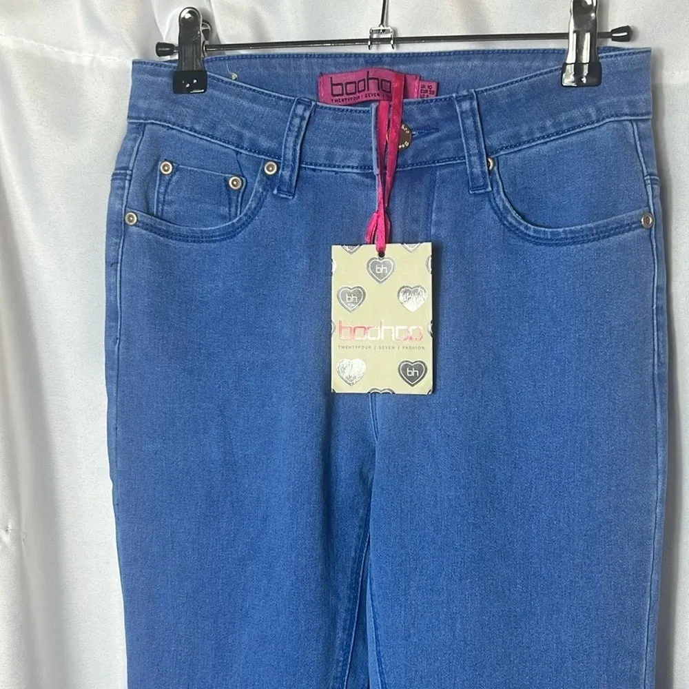 Boohoo Jeans High Rise Skinny Blue Size 6 NWT - Image 2
