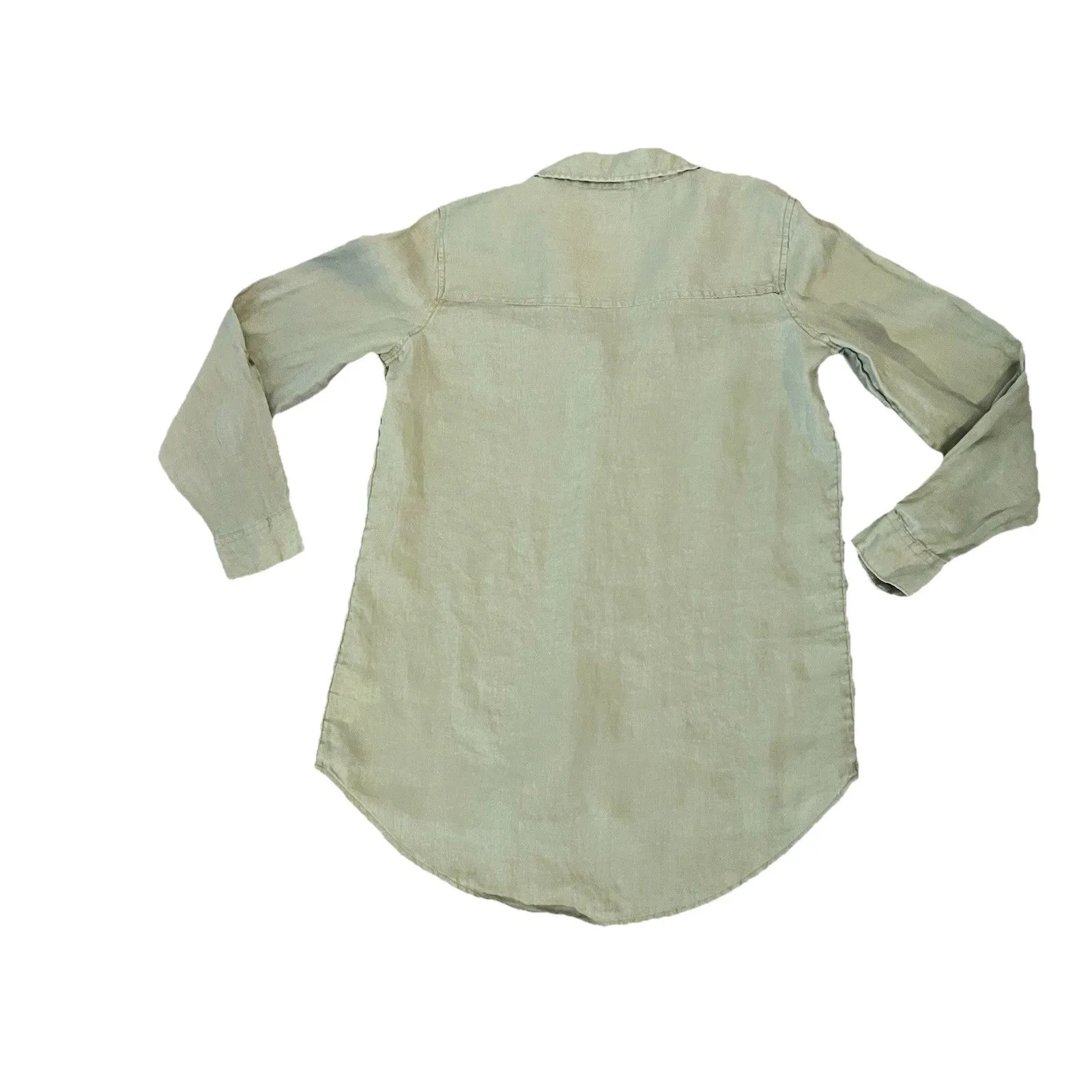 Sigrid Olsen Women’s Top Small 100 % Linen Button Up - Image 2