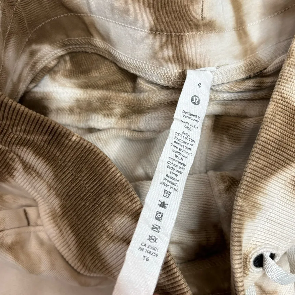 Lululemon Warm Down Joggers Sweatpants Earth Dye size 4 tan brown - Image 6