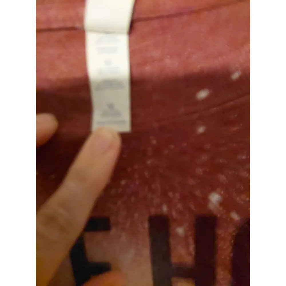 Half Hood Half Holy Red Graphic T-Shirt Short Sleeve Unisex M Cotton Blend Relax - Image 2