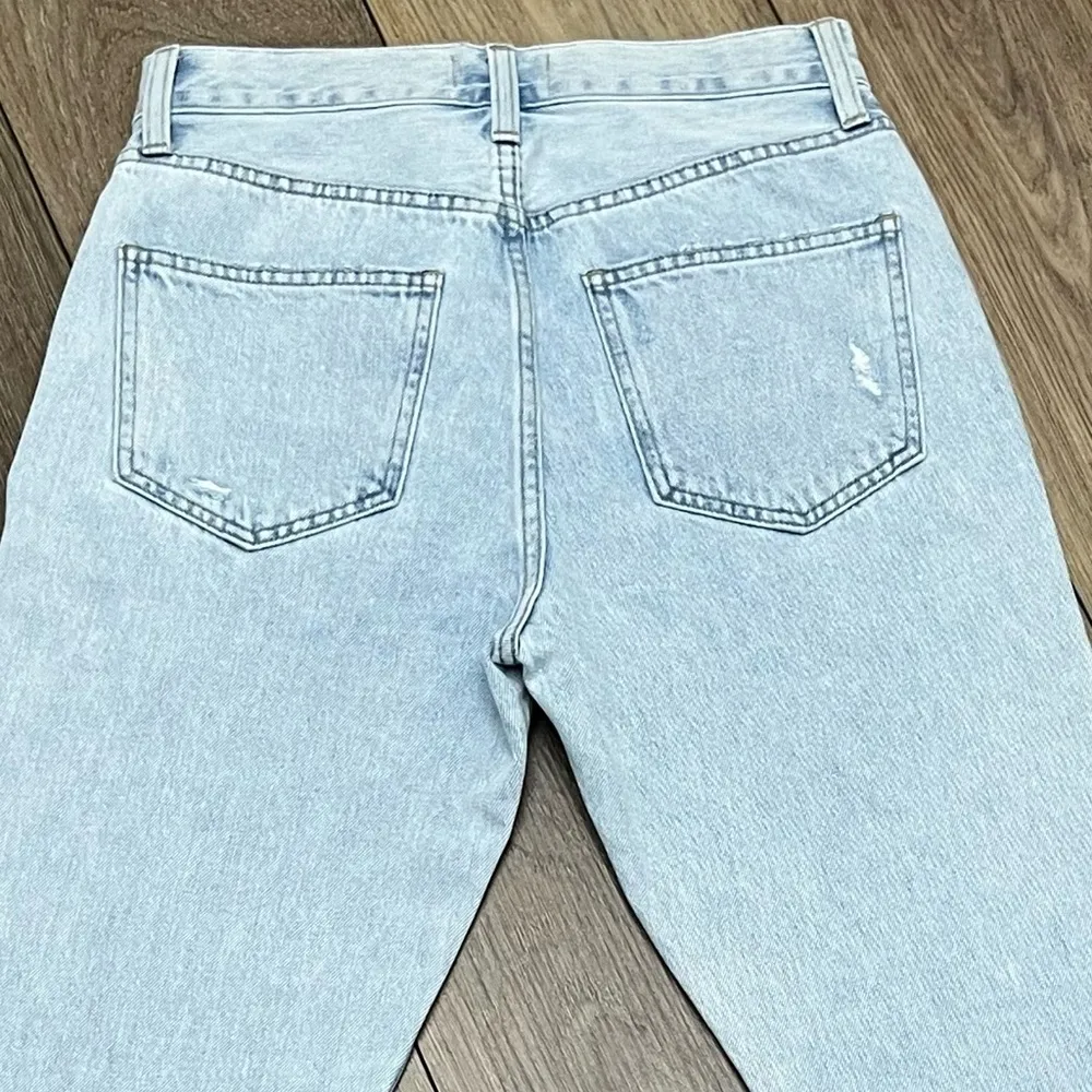 Presley High Rise Straight Leg Distressed Jeans in Light Wash Size 26 - Image 8